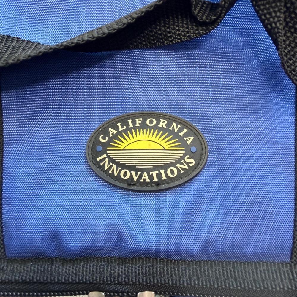 California Innovations Blue Soft Sided Insulated Cooler Bag Therma-Flect Picnic